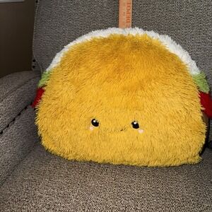 Squishable Comfort Food Taco Plush Plushie Large 15" X 12"